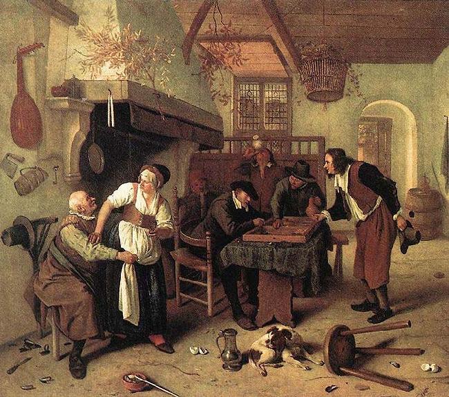 Jan Steen Interior of an inn France oil painting art